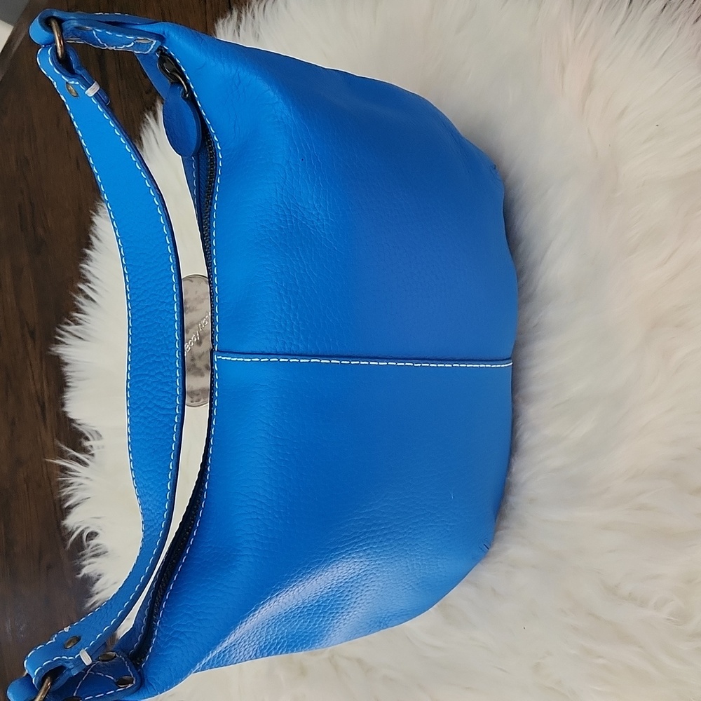 NWOT. Y2K Gap Genuine Pebbled Leather Shoulder Bag - Picture 3 of 14